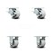 Service Caster 3.25 Inch Semi Steel Caster Set with Ball Bearings 4 Brake 2 Swivel Lock SCC SCC-30CS3420-SSB-SLB-2-R3420-2 - alternate 1